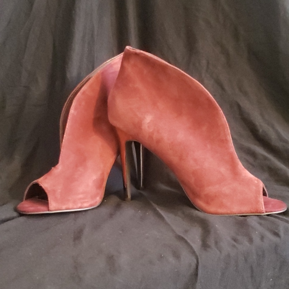 Fergie RINA Peeptoe Booties 8.5 - Picture 5 of 5